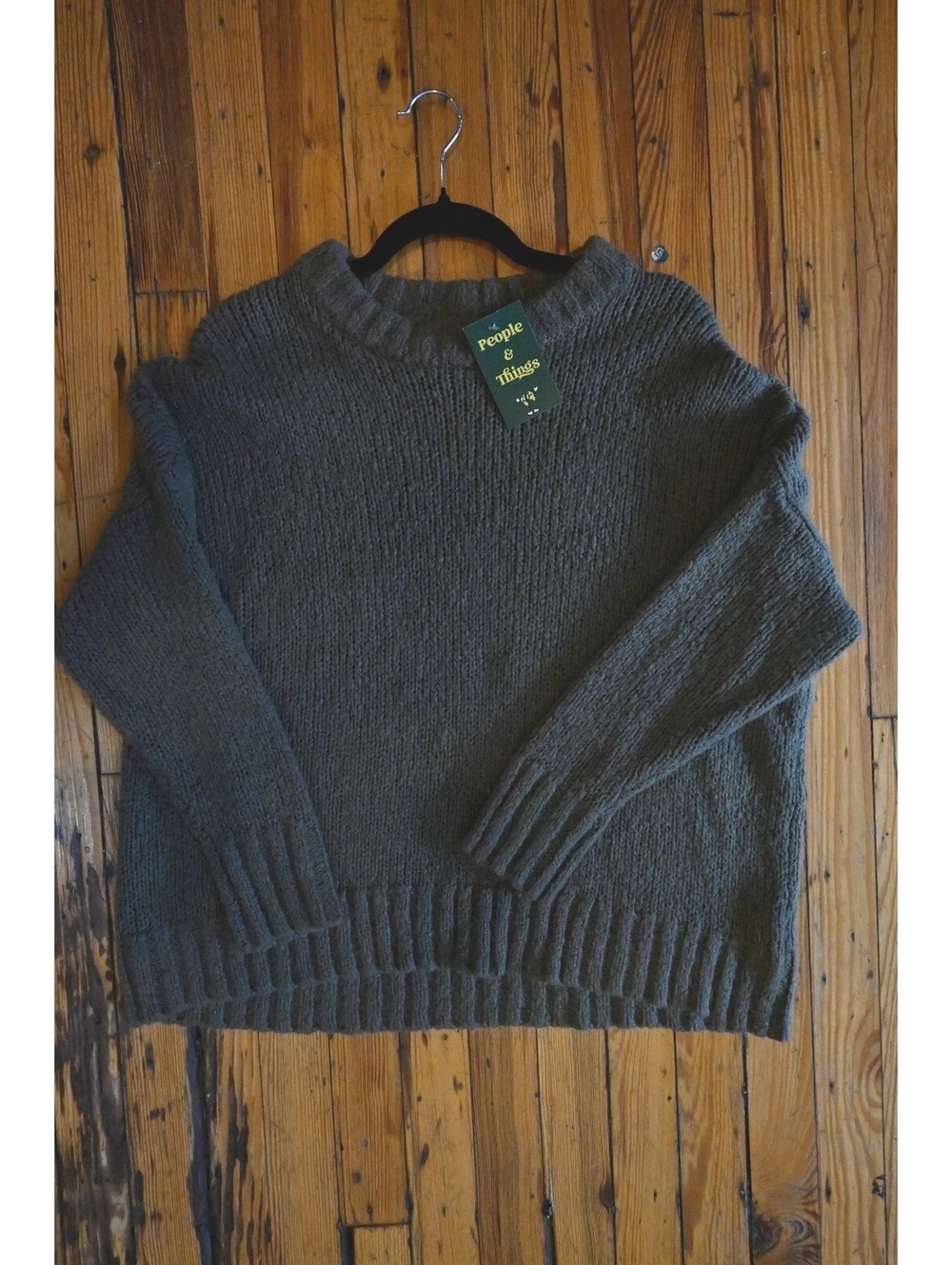 Aerie Green Knitted Sweater X-Small